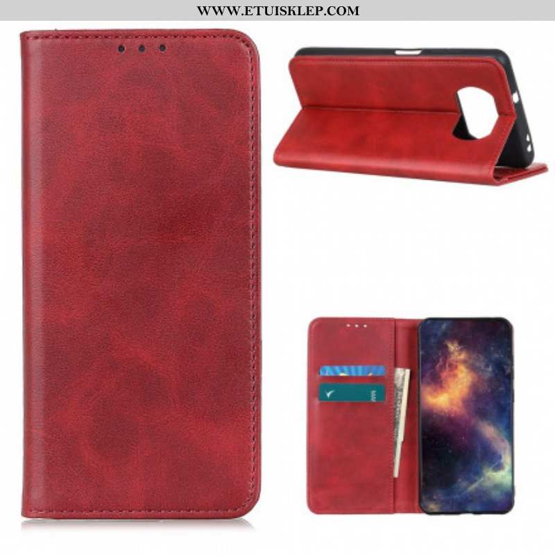 Etui Na Telefon do Poco X3 / X3 Pro / X3 NFC Etui Folio Skóra Liczi Premium Split